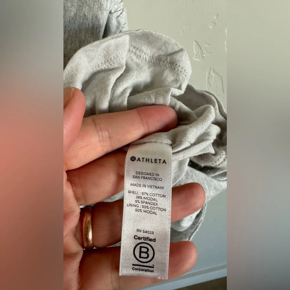 Athleta Apres ruched gray Dress size XS - Image 8