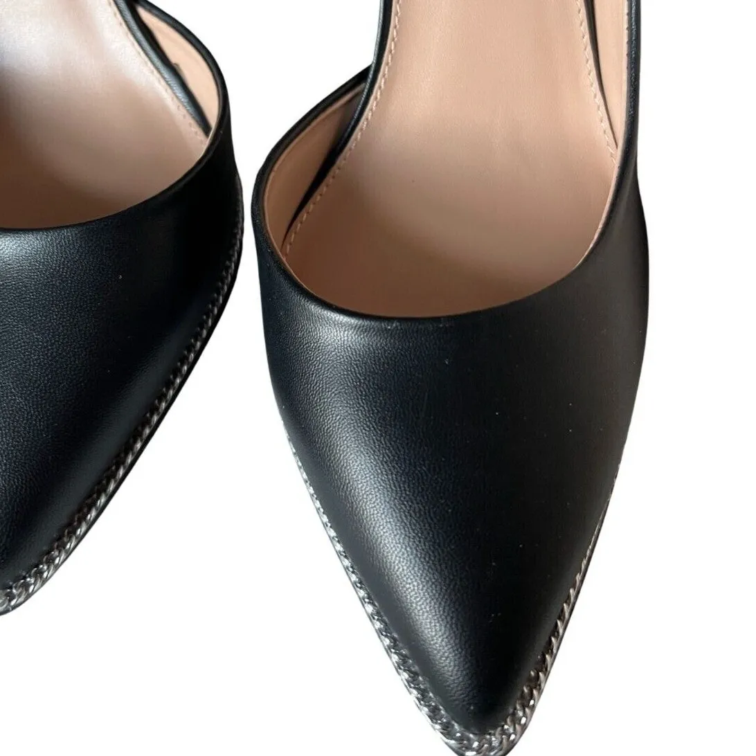 BCBGeneration Shoes Womens Size 9 Black Harnoy D'Orsay Pumps 4" Embellished - Image 5