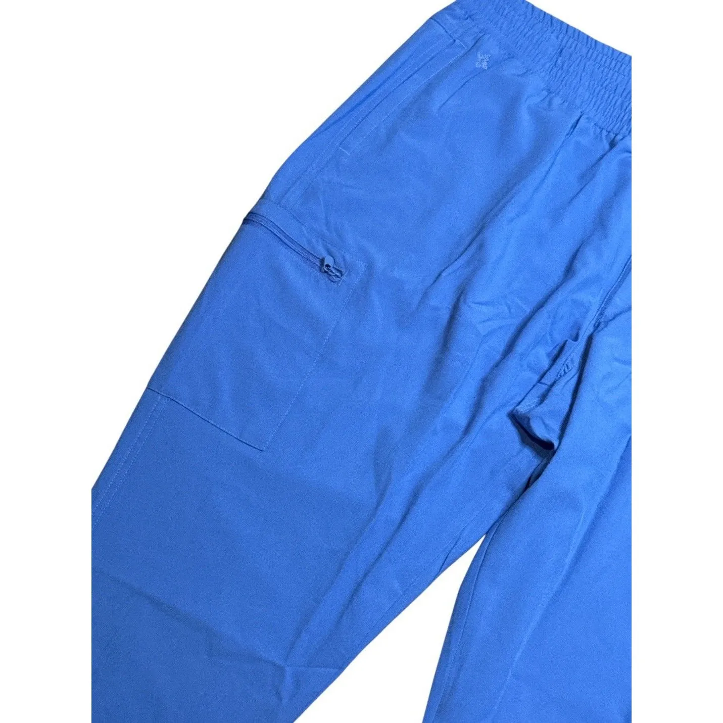 Med Couture Women's Energy Smocked Waist Cargo Jogger Scrub Pant‎ CEIL BLUE 2XL Size 2X - Image 6