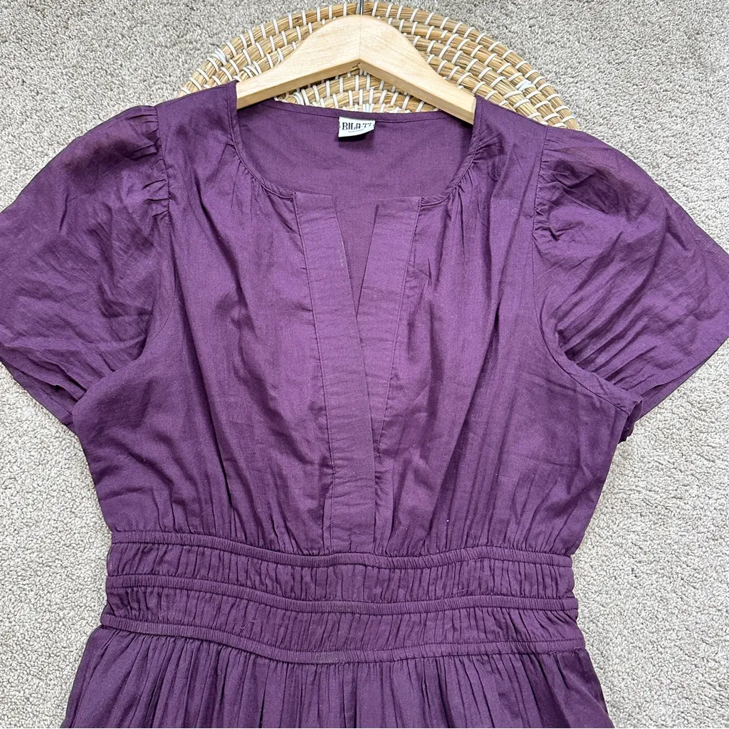 Bila77 Women’s Kelsey Maxi Dress Sleeveless Smocked Tiered V - Image 4