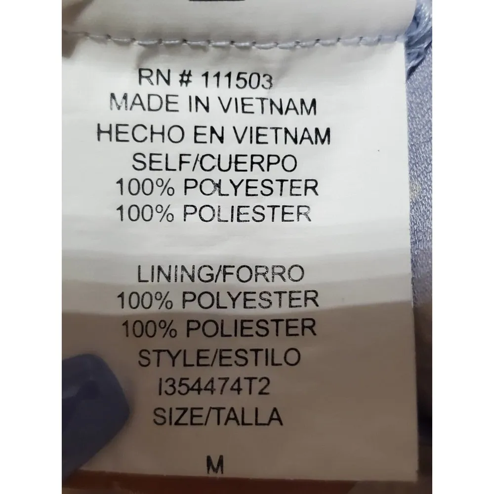 As U Wish Ivory & Green Scoop Neck Cold Shoulder Sleeve Knee Length Dress Size M - Image 9