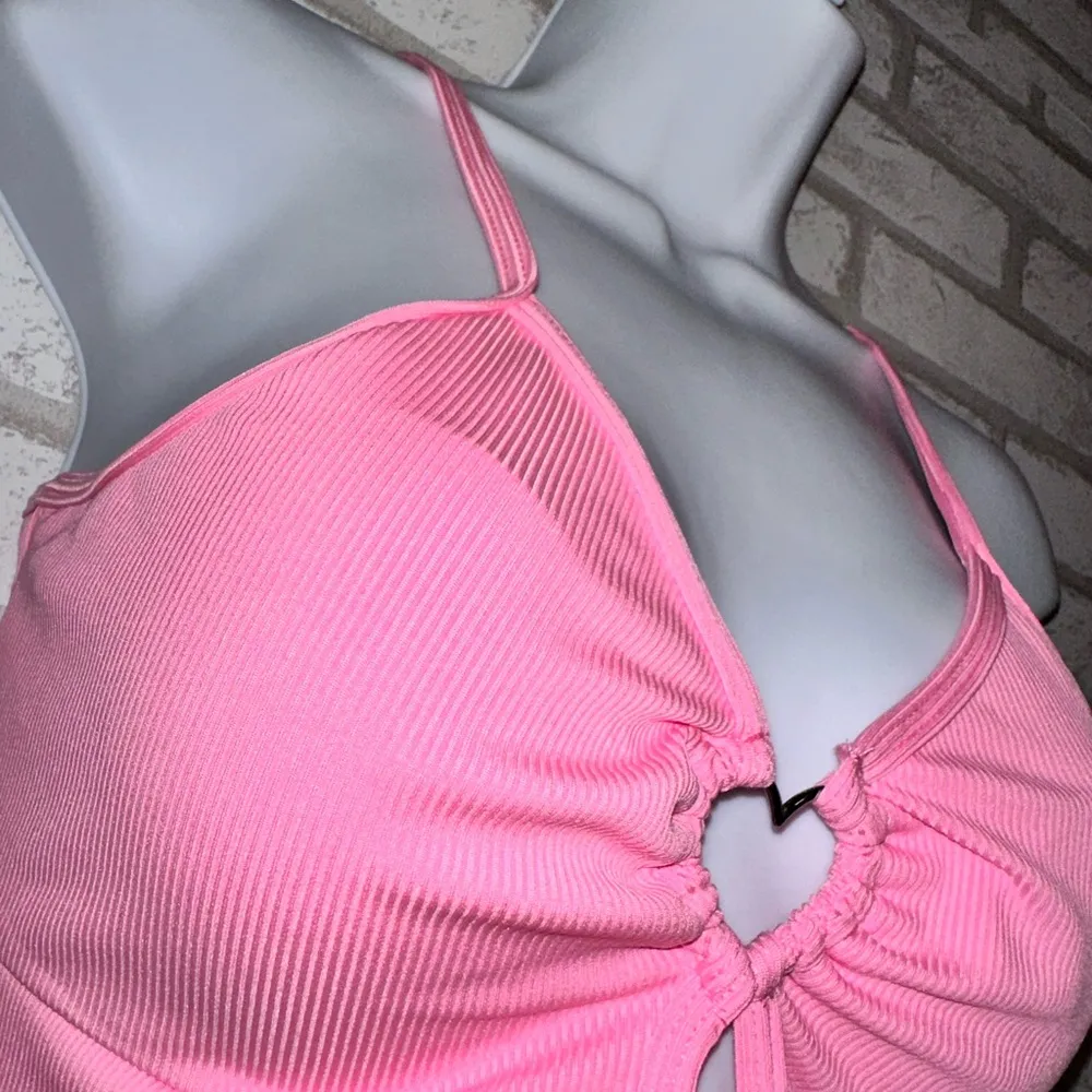 Heart center crop top Pink Size L - Image 2