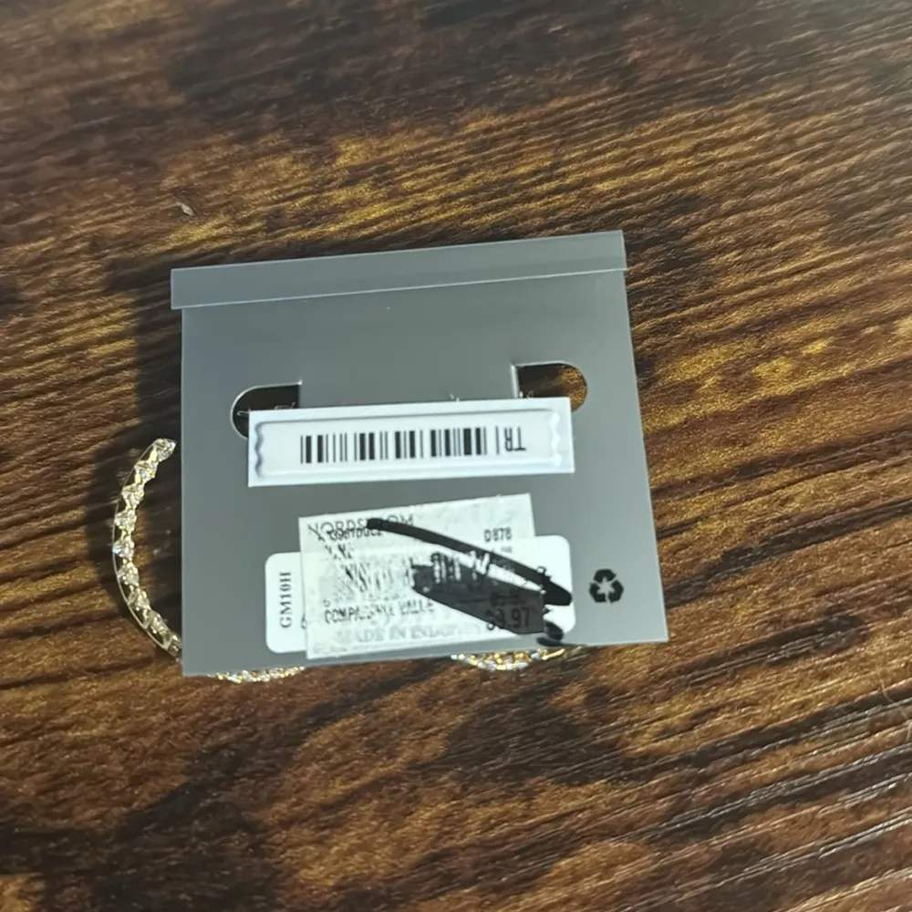 NADRI HALLE CZ LARGE C HOOP EARRINGS, BRAND NEW, $98 Gold - Image 7