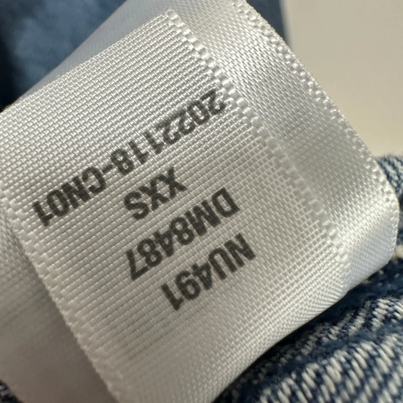 Madewell Popover Mini Dress Airy Denim Long Sleeve Blue Croswell Wash XXS NWT - Image 12