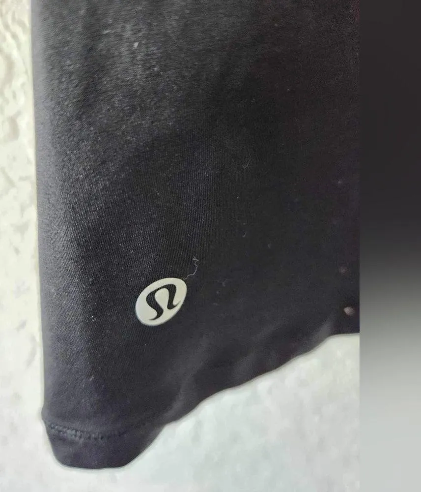 Lululemon Size4 Black Meshed Up running fitness 2 in 1 Tank Top & Sport Bras - Image 7