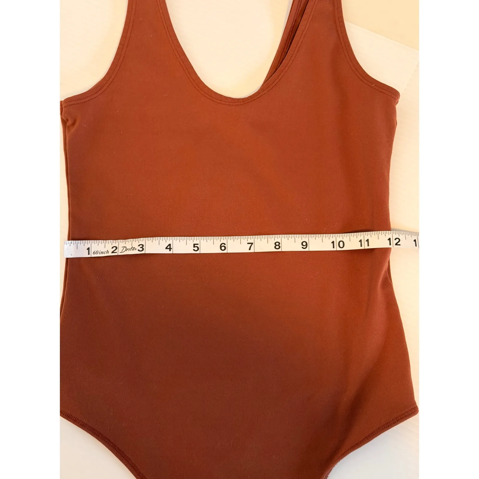Abercrombie Fitch Soft A&F Collection Women Brown Thong Bodysuit Tank Top Size S - Image 6