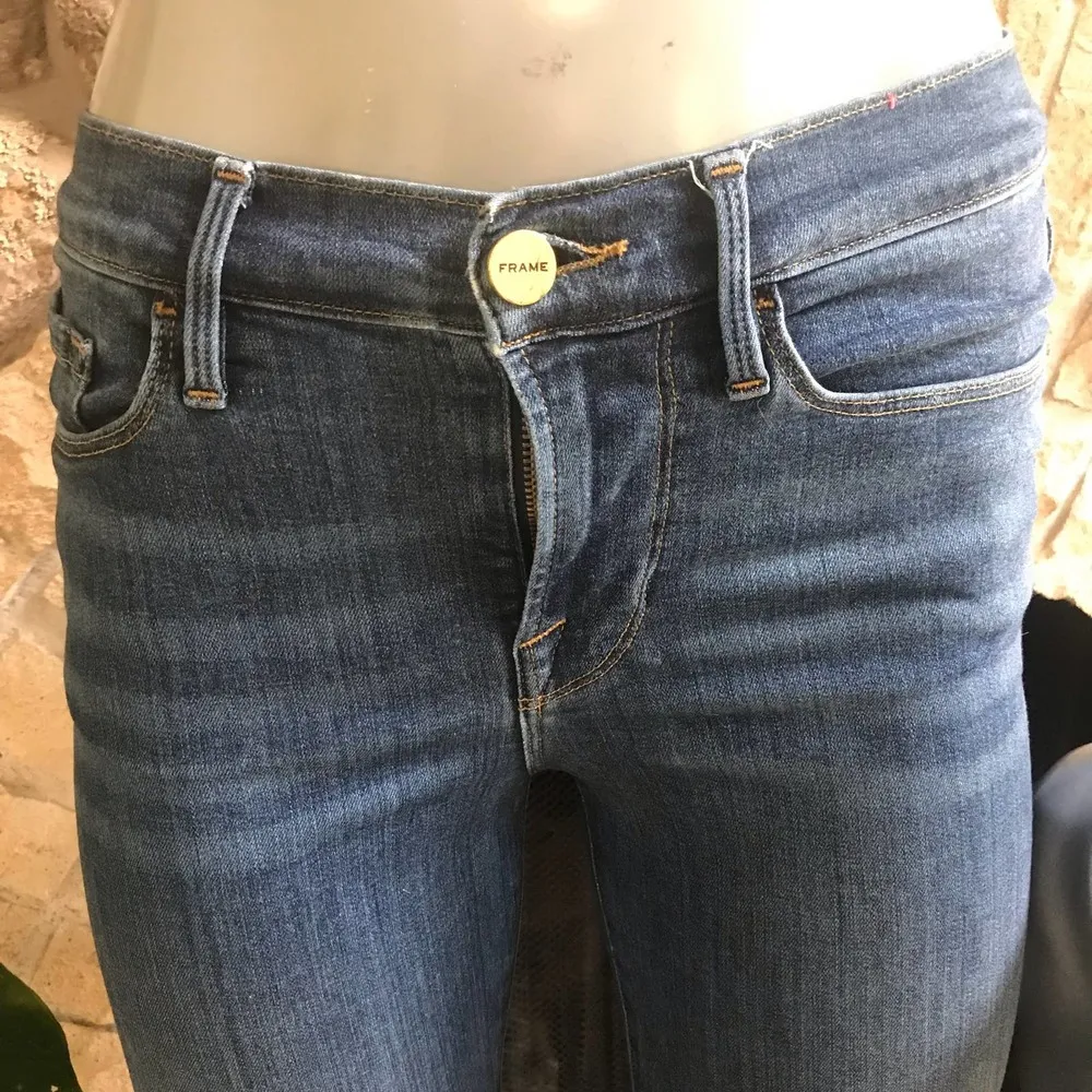 Frame Le Skinny de Jean Step Hem Cotton Modal Jeans Women's Size 26 - Image 5