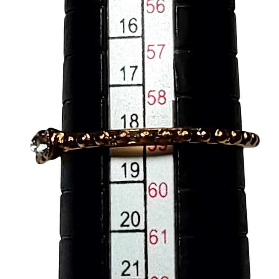 Copper Tone Dainty Stackable Ring Minimalist Basic Sz 8.5 Unsigned Orange - Image 4