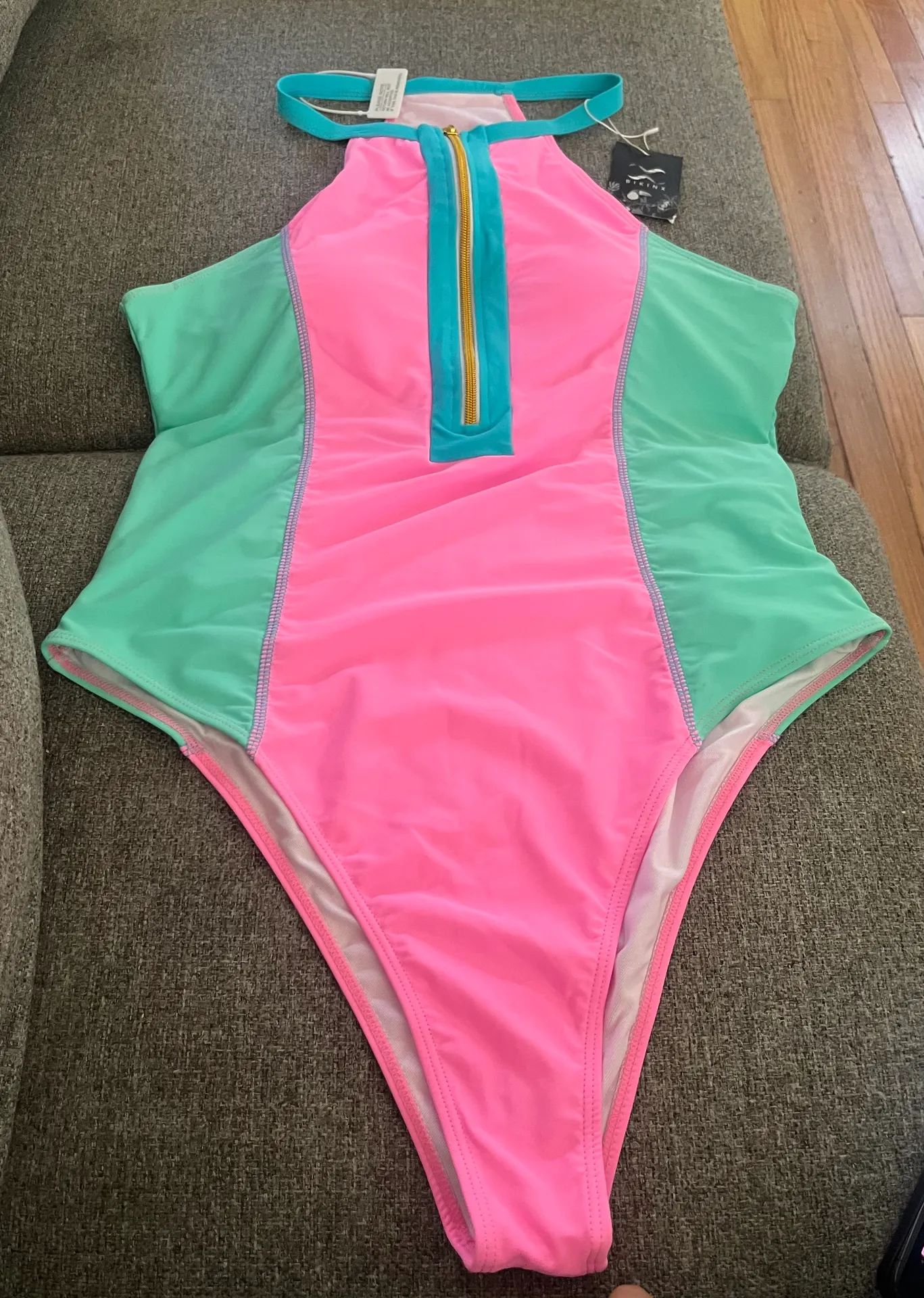 Bikini Lab Women High Neck One Piece Swimsuit Tummy Control.. - Image 7