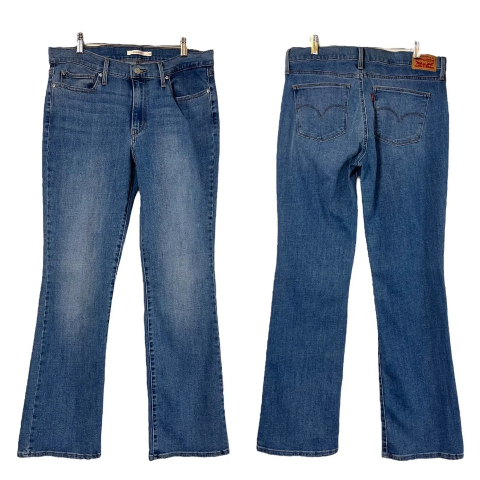 Levi’s Women’s Jeans Slimming Bootcut Mid Rise Medium Blue Size 32x32 - Image 6