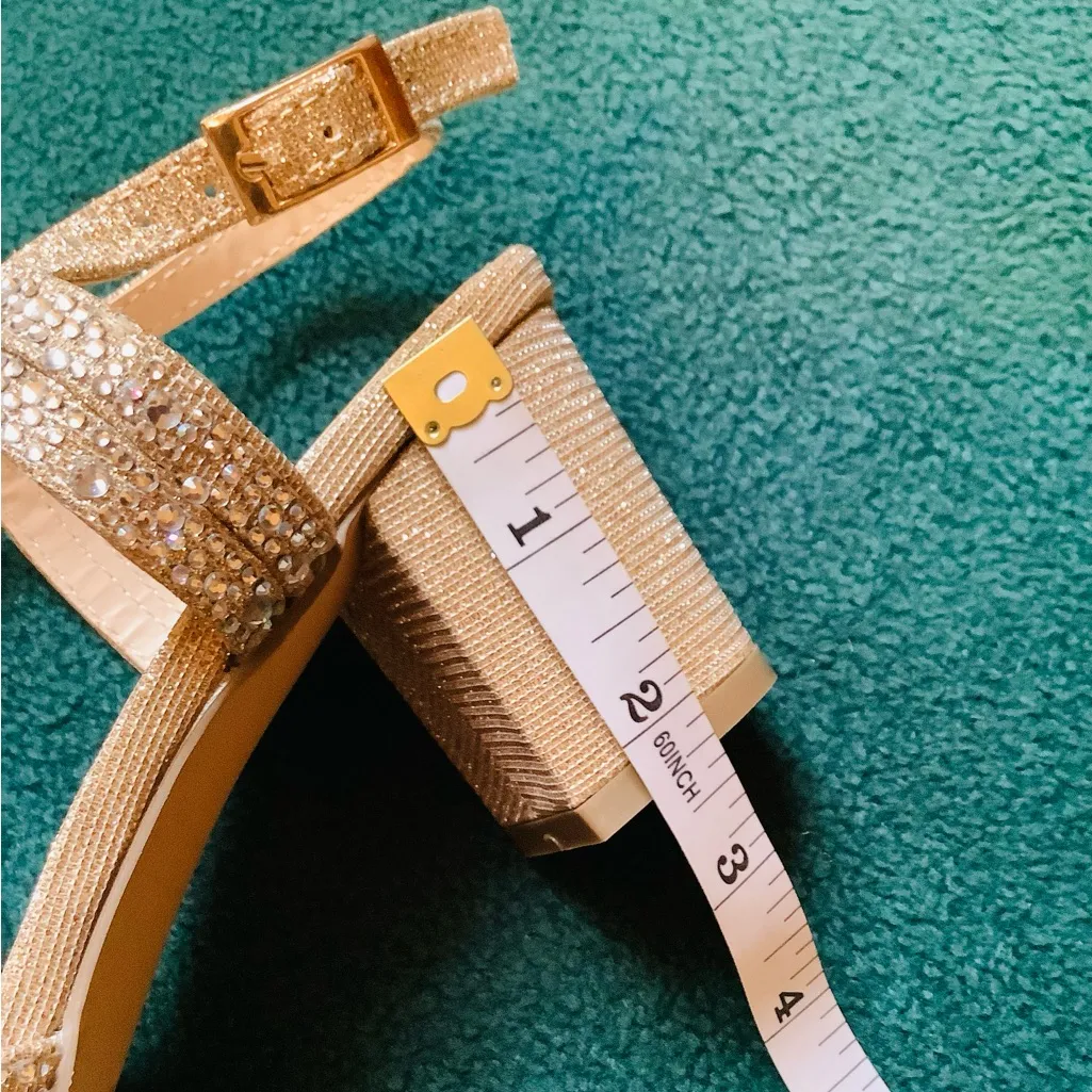 Dressy comfy GO OUT sandals 🌟🌟🌟🌟 Gold Size 9 - Image 12