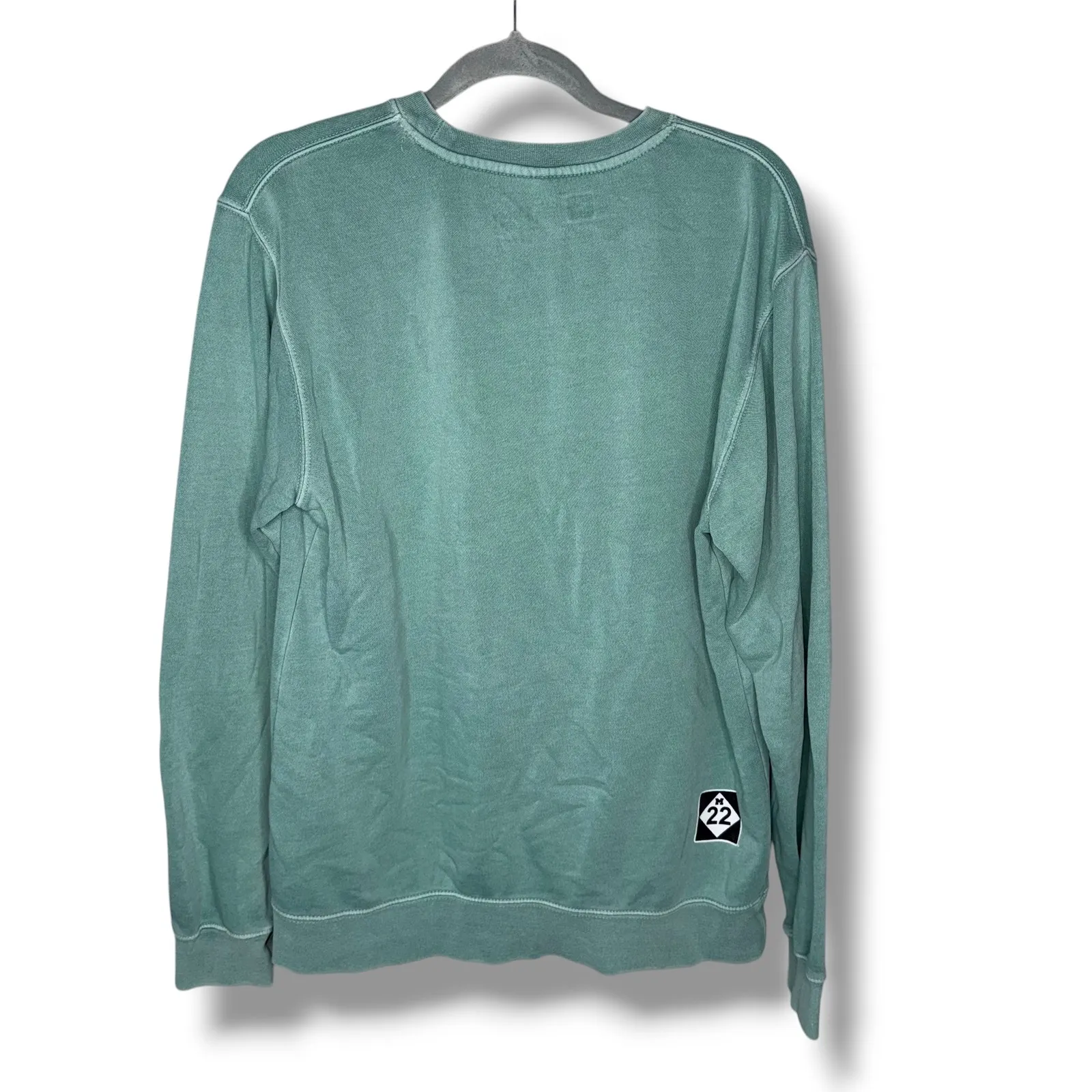 M22 Michigan Sweatshirt Crewneck Long Sleeve Pullover Green Women's Small Size undefined - Image 5