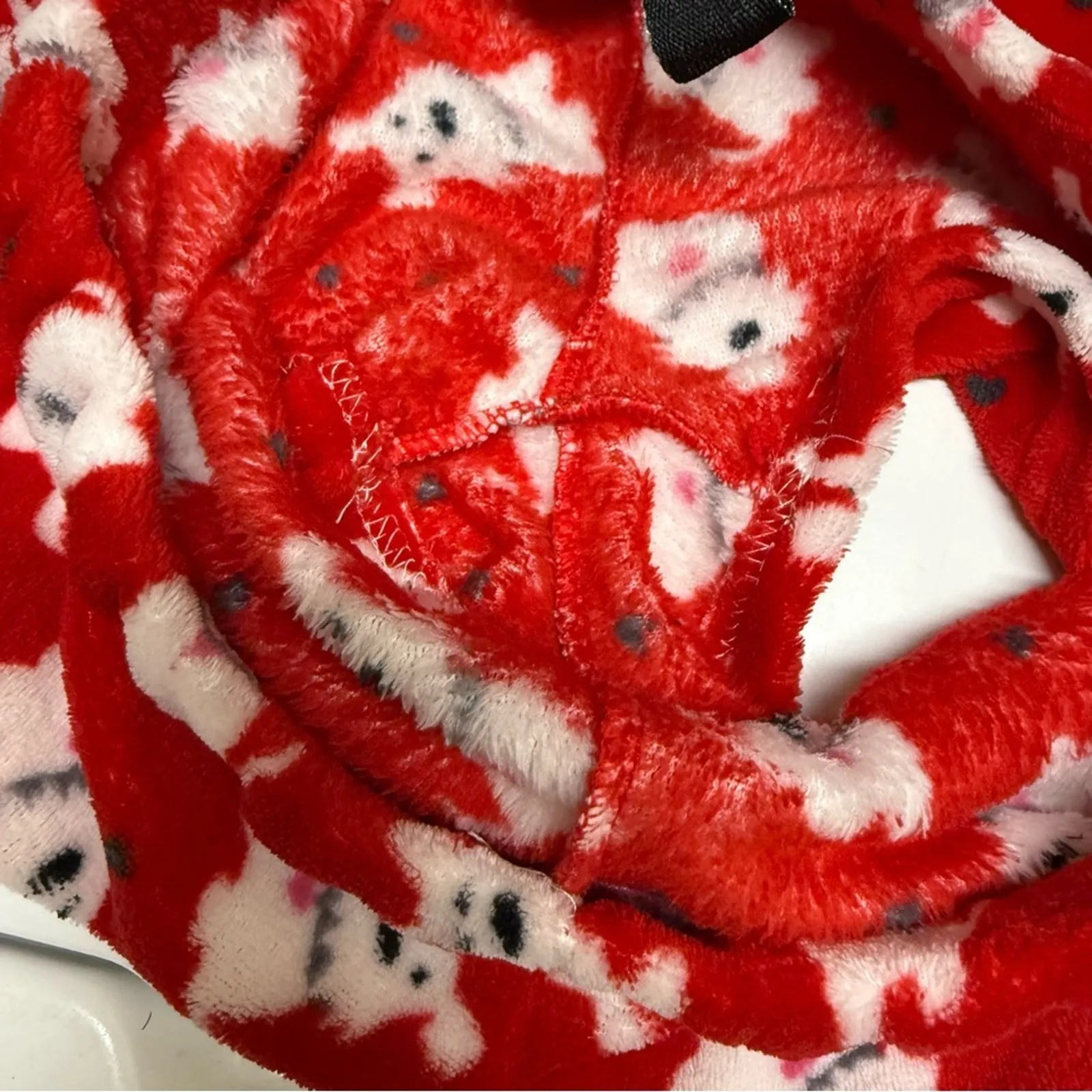 Pillow Talk Dog Print‎ Pajama Shorts Intimates Sleepwear Sz S Red - Image 4