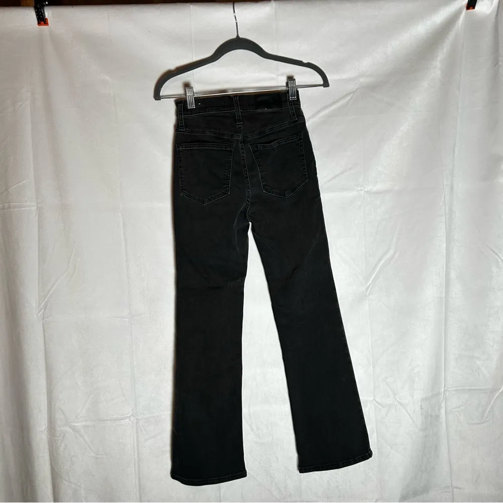 Madewell Washed Black Cali Demi Bootcut Denim Jeans Size 23 - Image 2