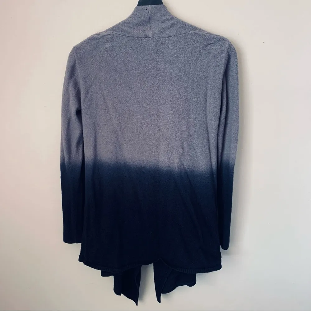 Barefoot Dreams CozyChic Lite® Hi/lo Cardigan | Grey & Black Ombré - Image 12