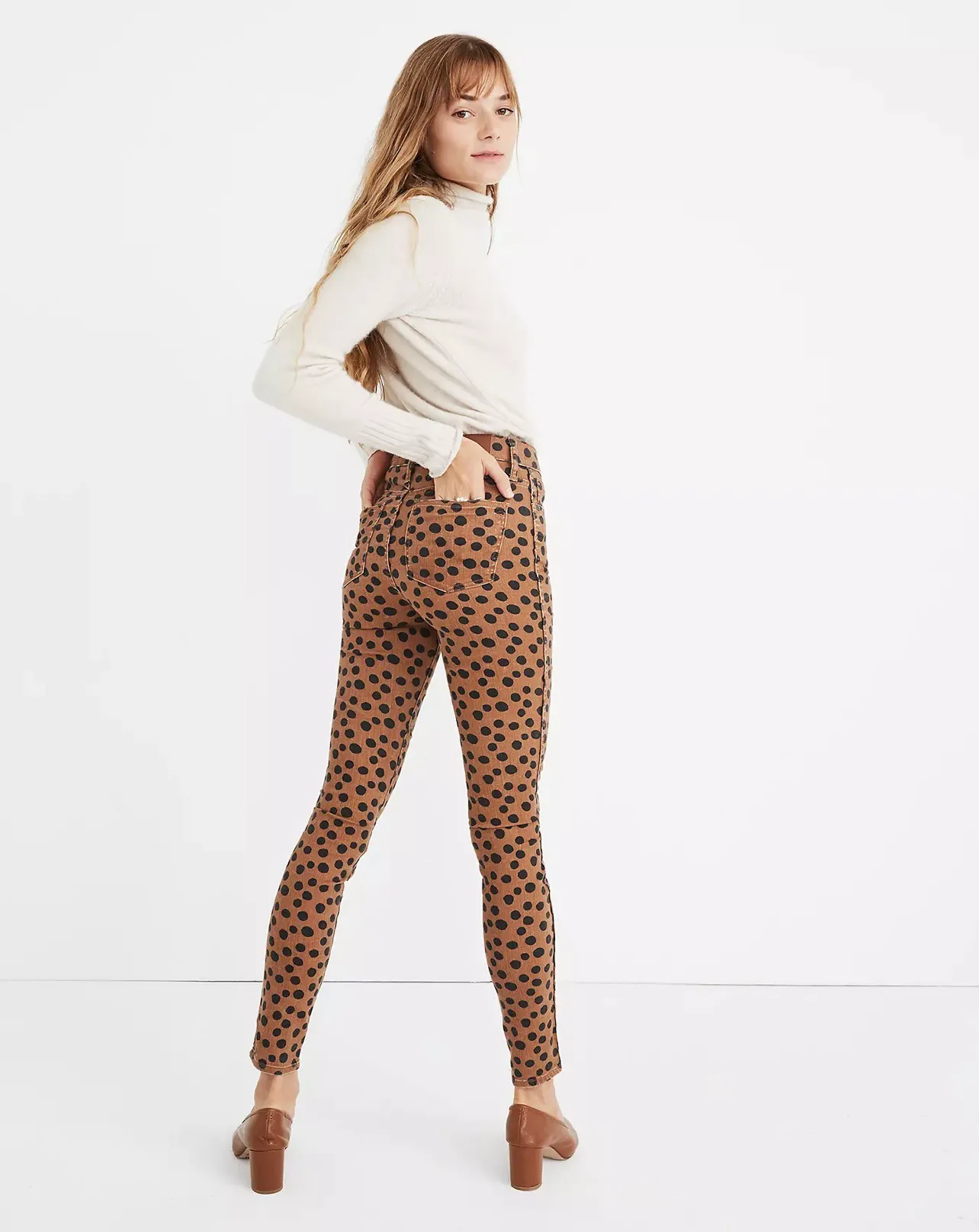 | 10" High-Rise Skinny Jeans in Leopard Dot | 24 - Image 2