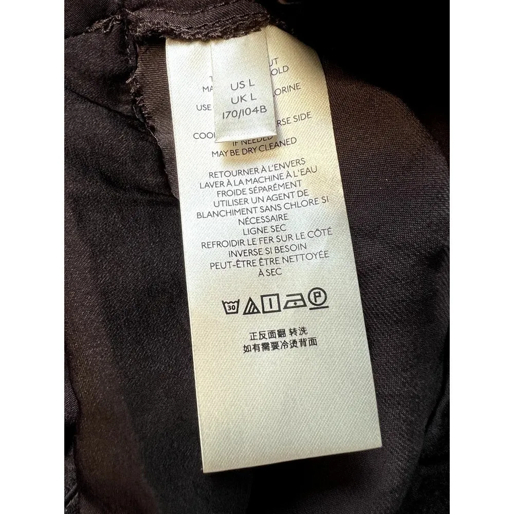 Free People Remi Midnight Brown Cuffed Cap Sleeve Crop Top Size L NWT - Image 5