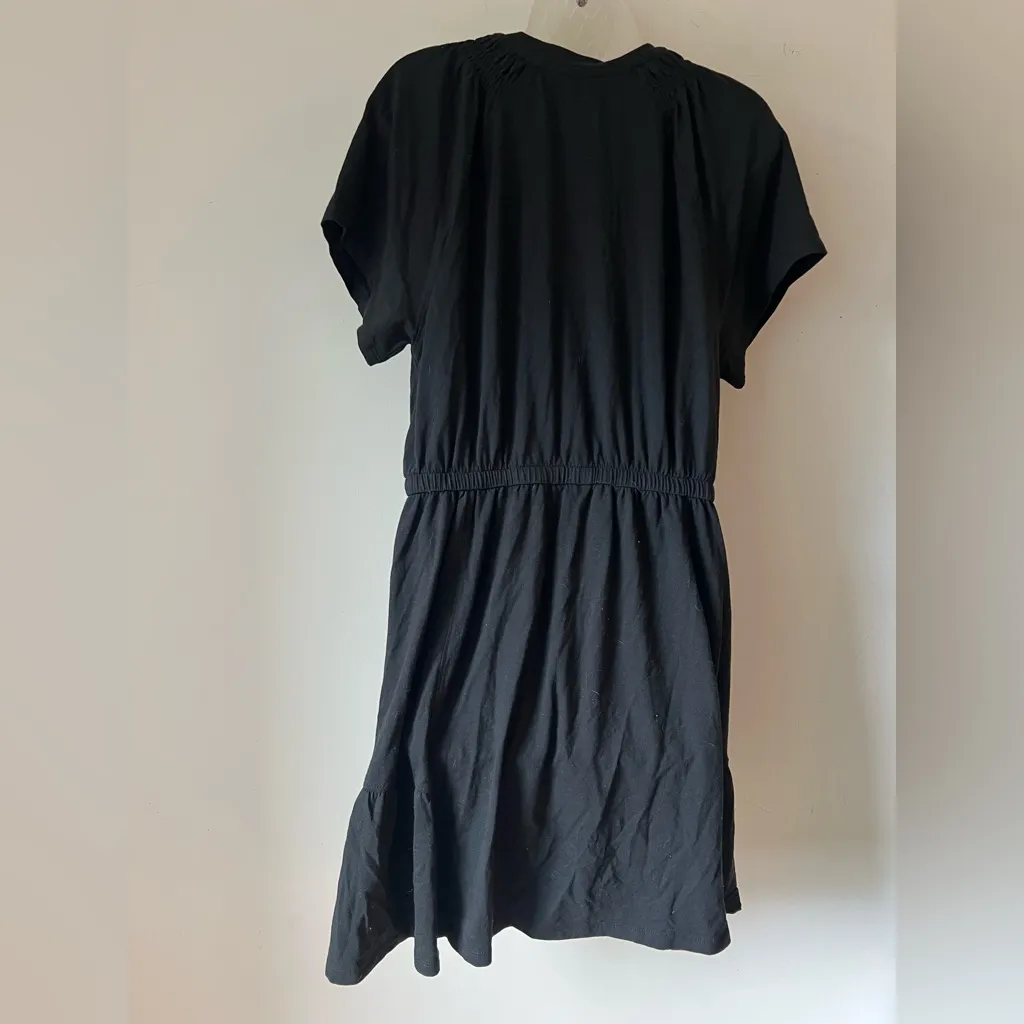 Grey State Black Short Sleeve Drawstring Mini Dress Women’s Size L NWT Size L - Image 4