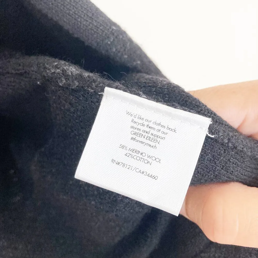 Eileen Fisher Merino Wool Open Front Cardigan Sz M - Image 4