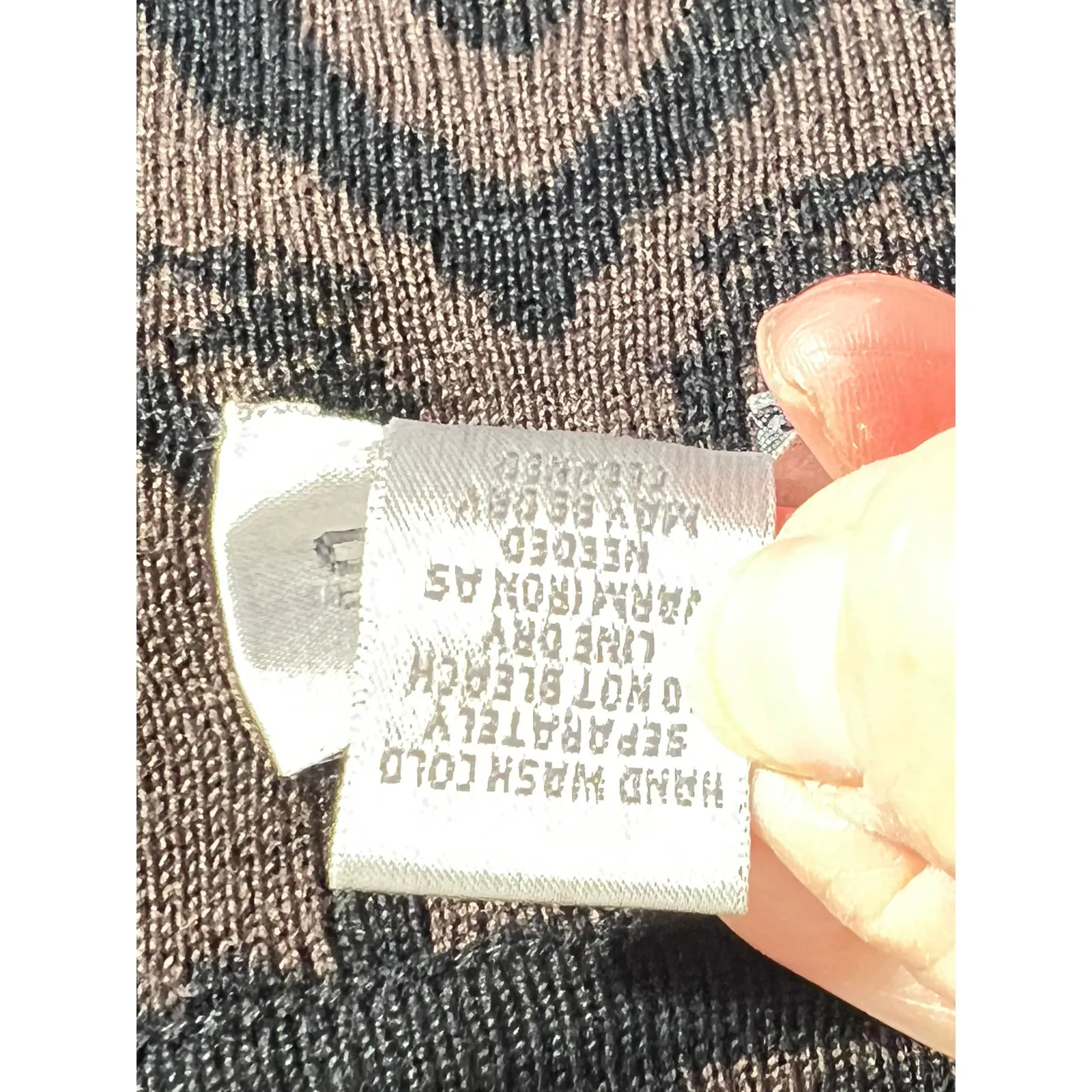 Chico's 1  silk/cotton brown/black jacquard button-up office dressy holiday - Image 7