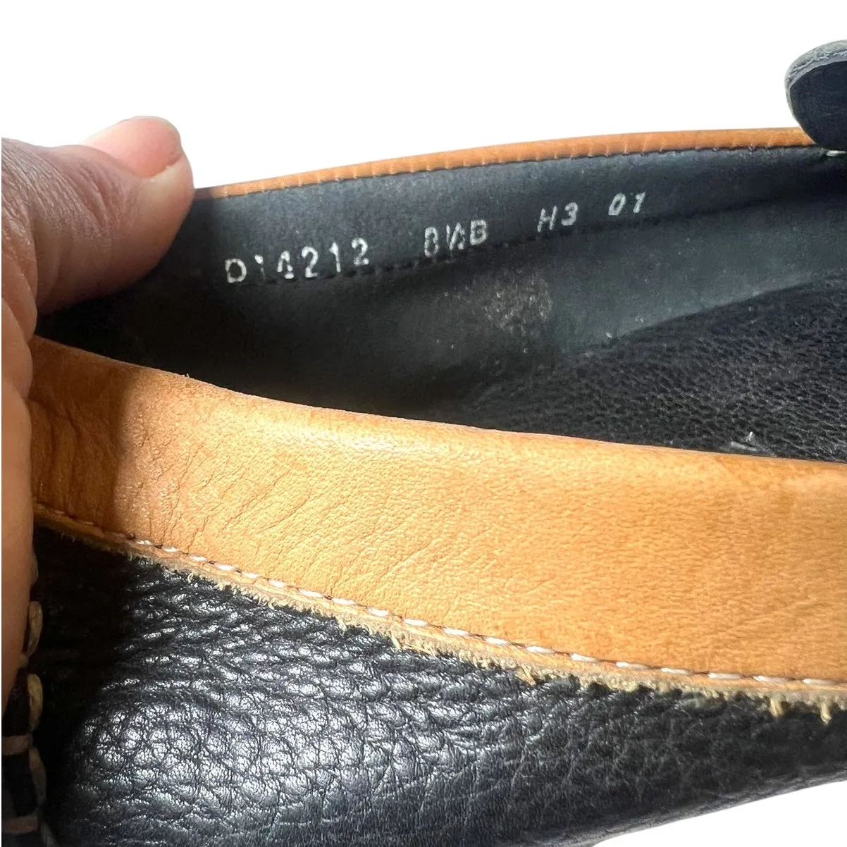 Cole Haan 8.5 leather driving loafers with tan trim Flats Slip On Womens - Image 6