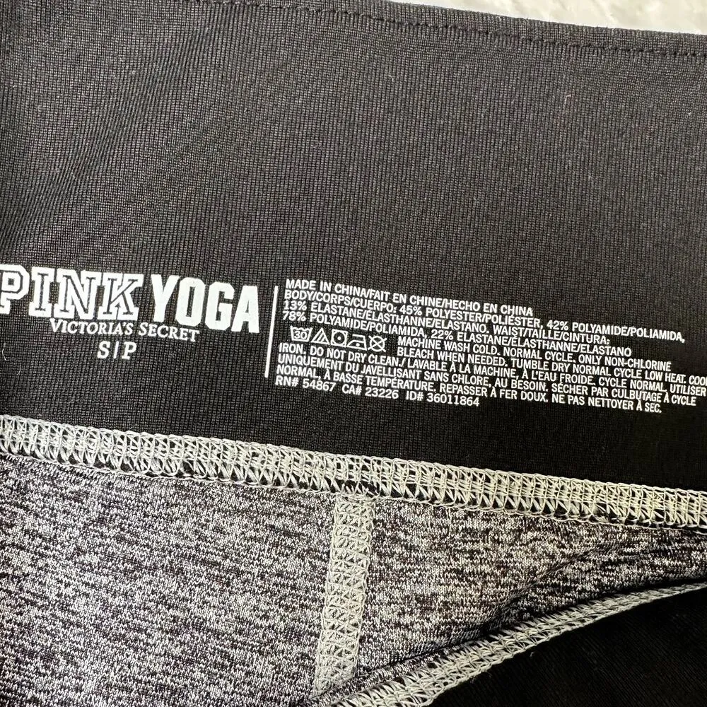 Victorias Secret PINK Ultimate Legging Womens S Mid Rise Stretch Hether Grey - Image 6