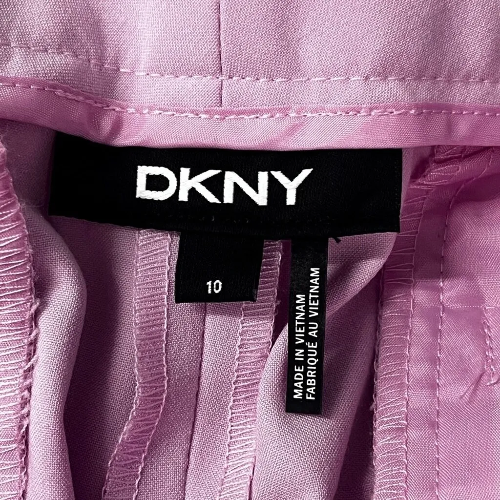 DKNY Essex Ankle High Waist Slim Leg Pink Size 10 Classic Preppy‎ Light Academia - Image 6
