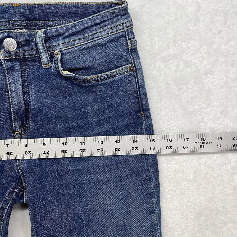 ACNE STUDIOS Bla Konst Jeans Womens 25x27 Skinny Dark Blue denim Size 25 - Image 3