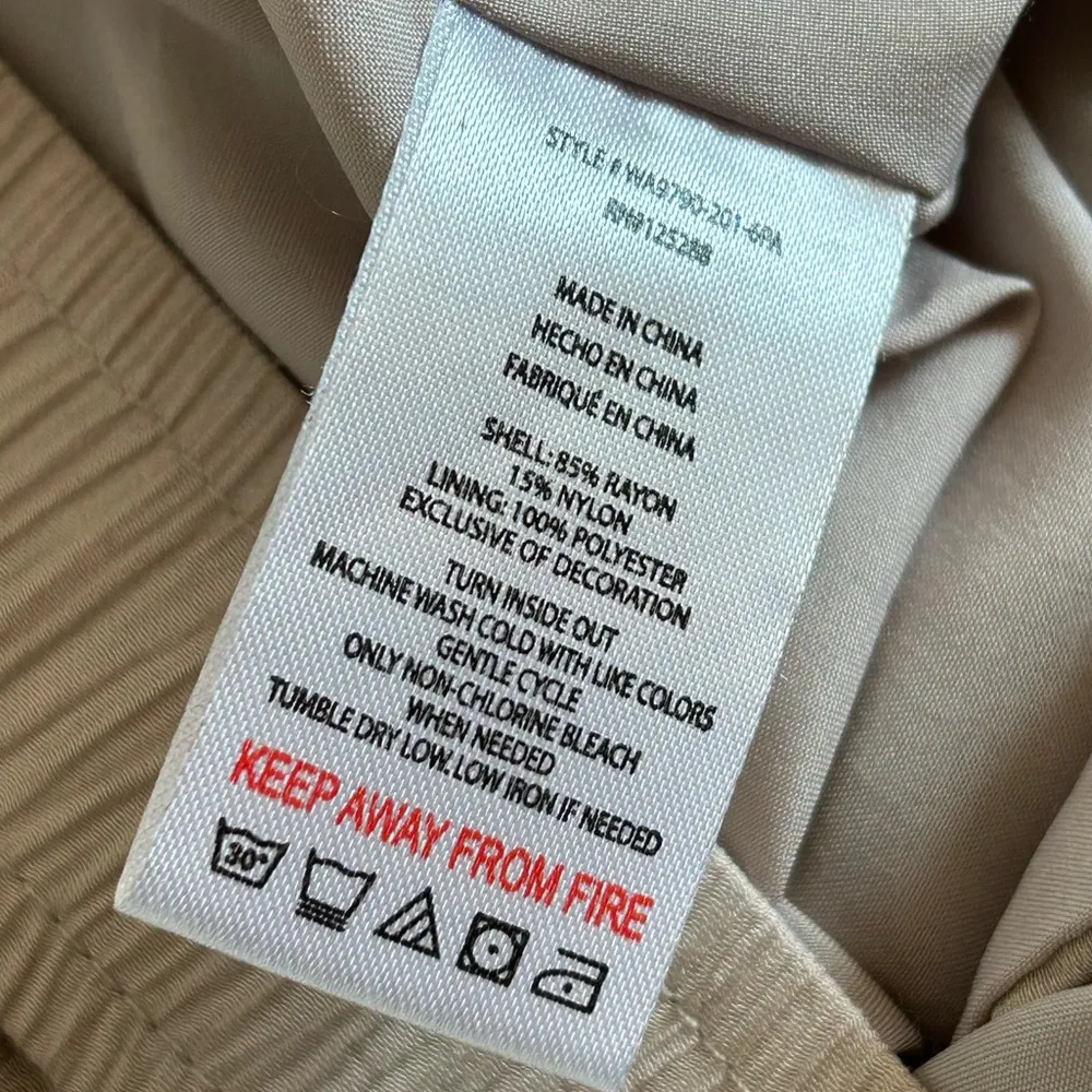 Jason wu 2 piece set crepe wide leg pant and vest top sz Large - Image 14