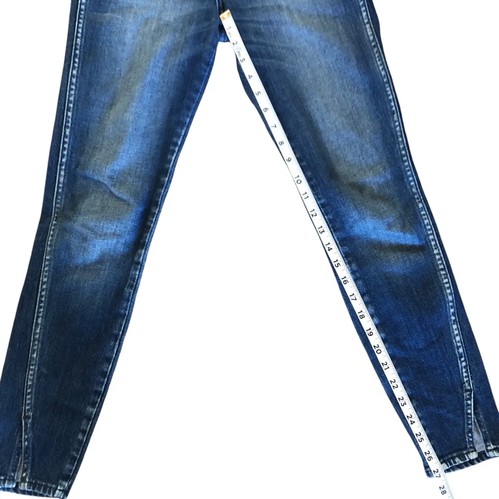 C AMO Twist Dark Vintage Blue Wash Women Mid Rise Ankle Jeans Size 25 NWOT - Image 7