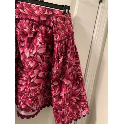 Kika Vargas Women's Floral Print Scallop Edge Midi Skirt Pick Your Size Size undefined - Image 6