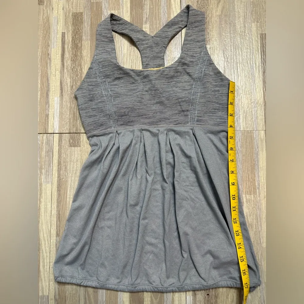 Lululemon Tank Top Women Gray Power Dance Stretch Racerback - Image 11