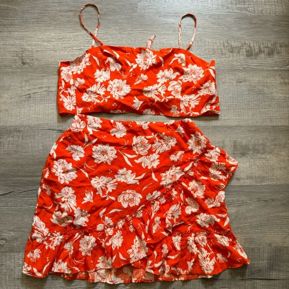 Floral 2 Piece Skirt & Top Set - Image 7
