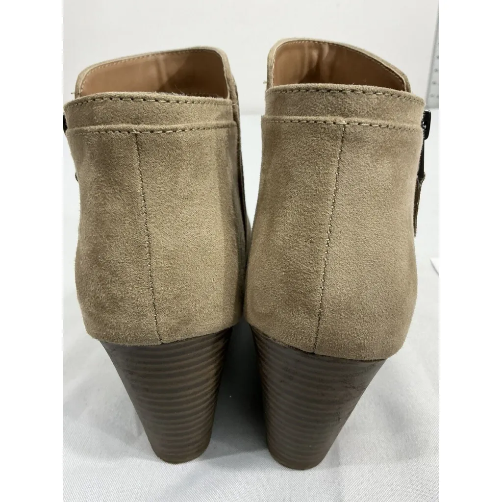 Womans Time & Tru Tan 10 Wedge Ankle Boots - Image 5