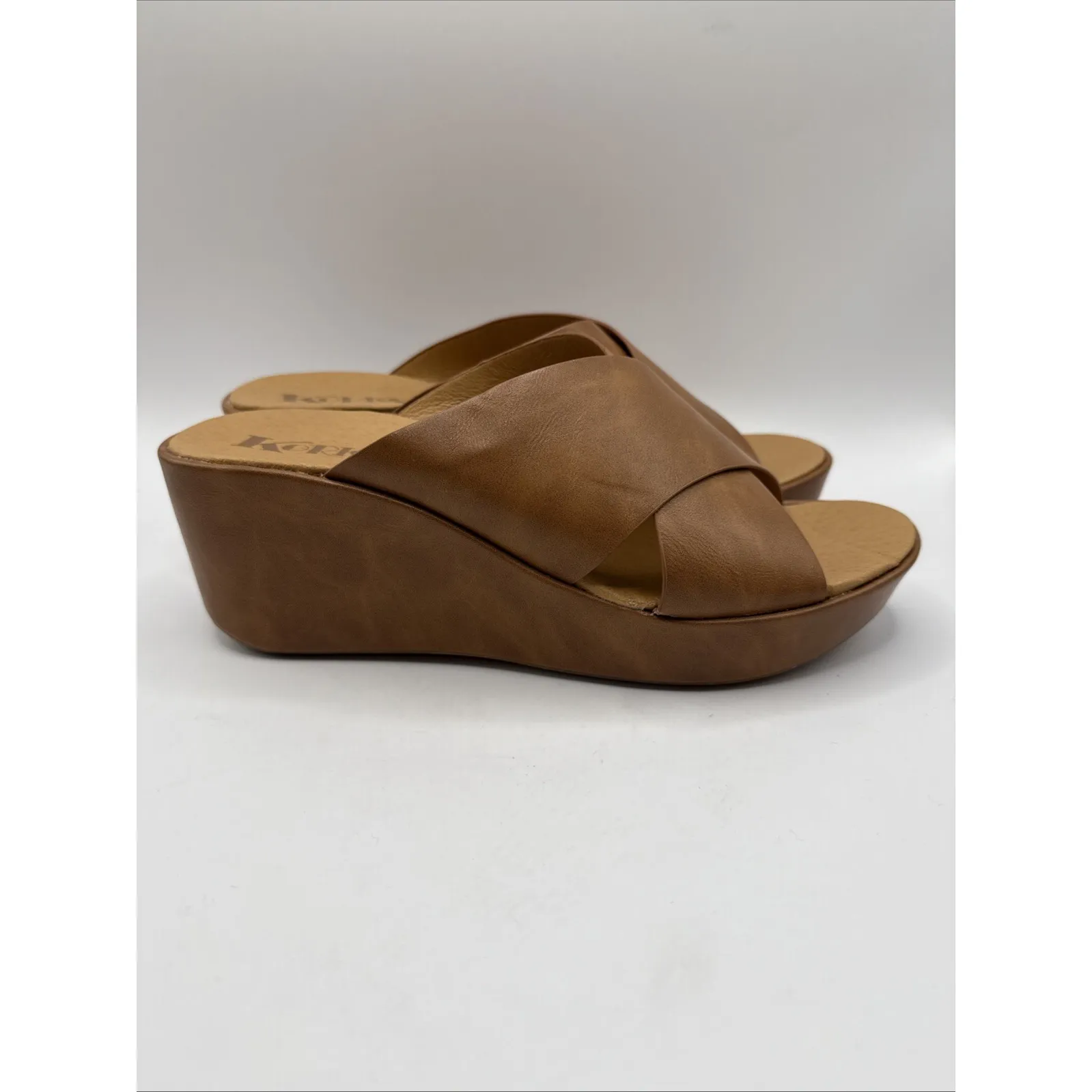 Kork-Ease Madera Wedge Slip on Sandal Brown Size 9‎ - Image 6