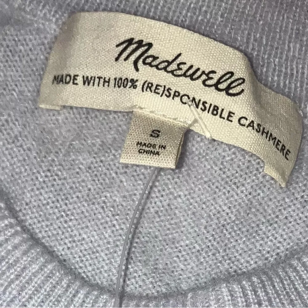 Womens Gray “(Re)sponsible Cashmere Crewneck Sweater Vest” - Image 2