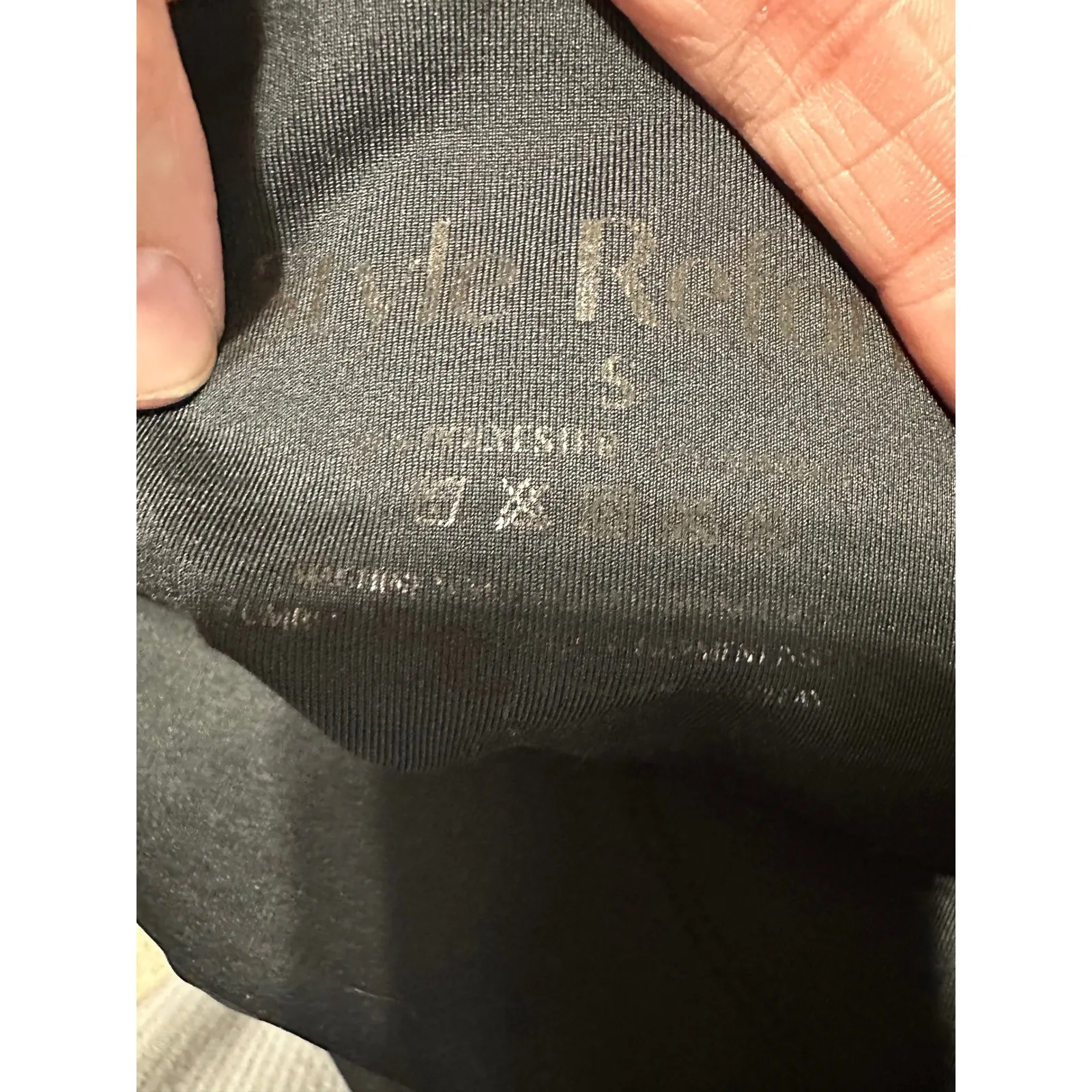 Style Reform Black Lightning Bolt Athletic Leggings Cropped Women's Small - Image 6