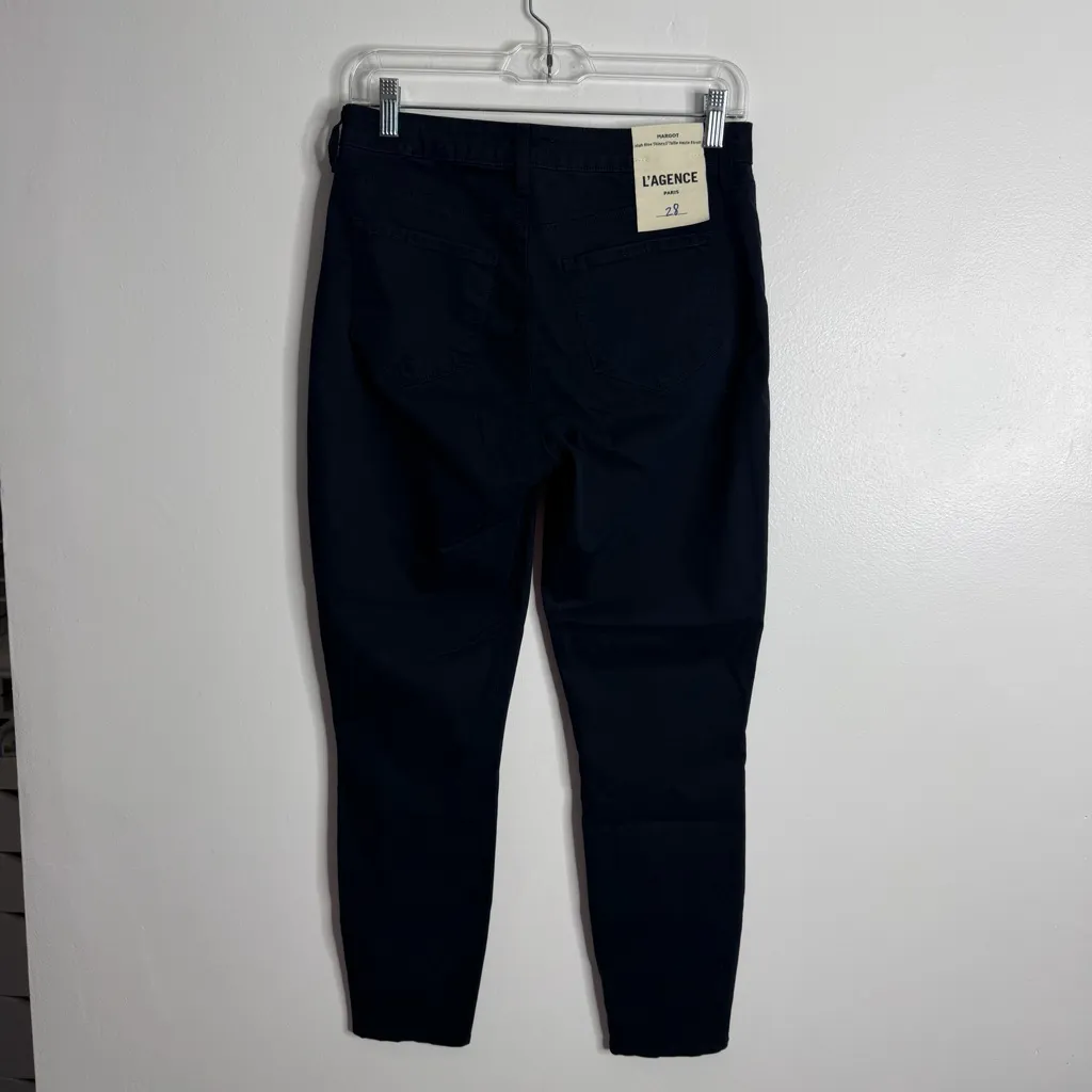 L’agence Margot High Rise Skinny In Midnight Size 28 Stretch Designer Casual - Image 4