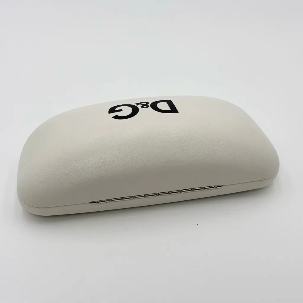 DOLCE GABANNA EYEGLASS SUNGLASSES CASE D&G LOGO HARDSHELL WHITE - Image 3