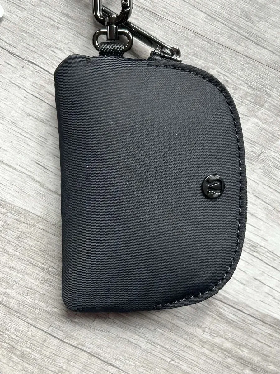 Dual Pouch Wristlet Keychain Black New With Tags - Image 4