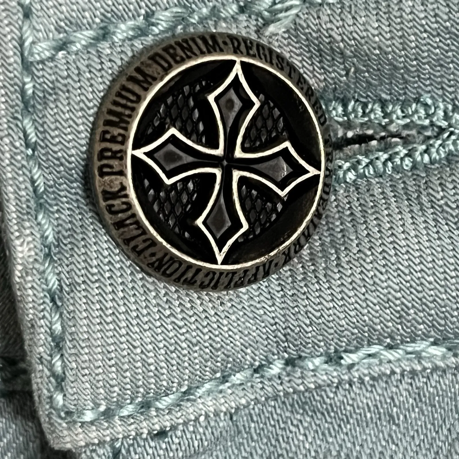 Affliction Black Premium Women's Raquel Fleur Light Blue Skinny Jeans Size 27 - Image 13