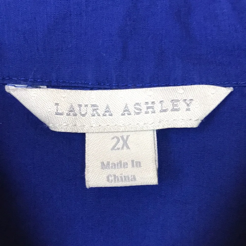 Laura Ashley Women’s Dark Blue Hidden Zipper Snap Button-Up Lightweight Jacket - Image 10