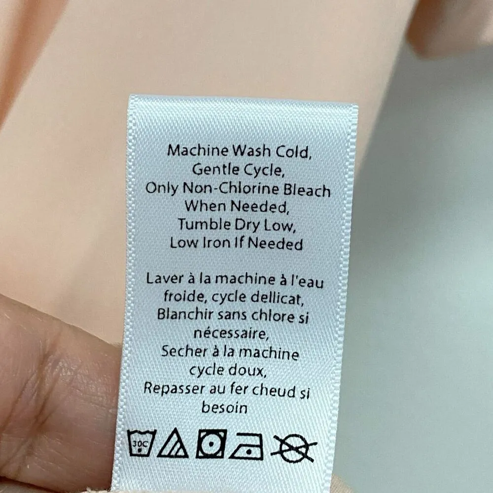 Coldwater Creek Women's Petite short Sleeve Tops Blouse size PS Peach Adult - Image 11