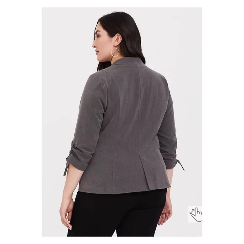 Torrid Gray One Button Blazer Sz.6 - Image 4