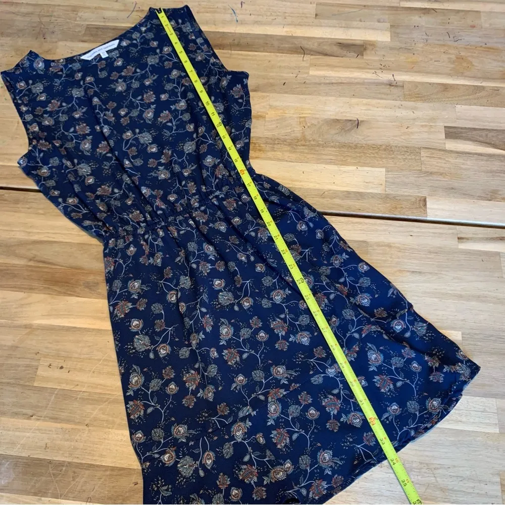 Cupcakes And Cashmere Blue Floral Sleeveless Dress XS - Image 5