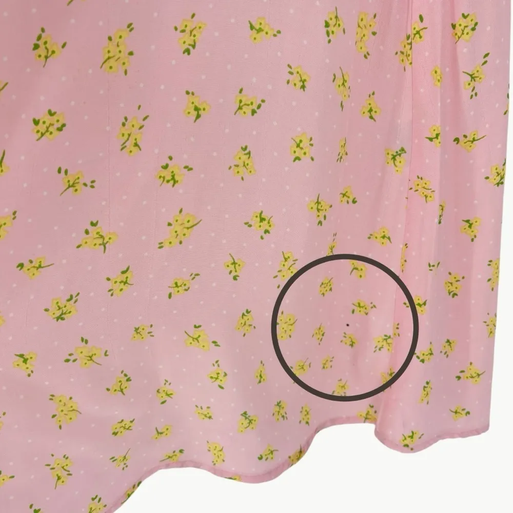 NWT Faithfull the Brand Juniper Luda Floral Midi Dress *FLAW | Sz 4 | Light Pink - Image 13