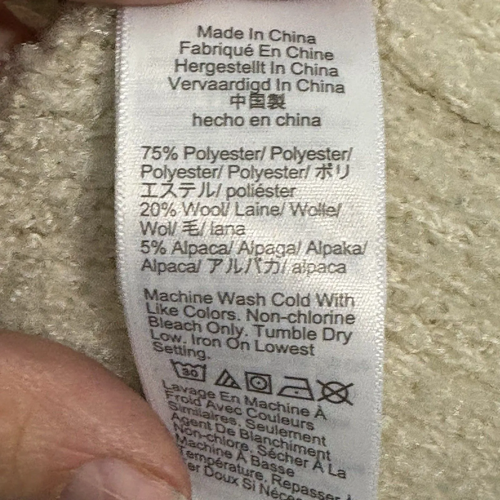 J. Crew Factory Bouclé Lady Cardigan Sweater Open Front XL Wool Alpaca Casual - Image 6