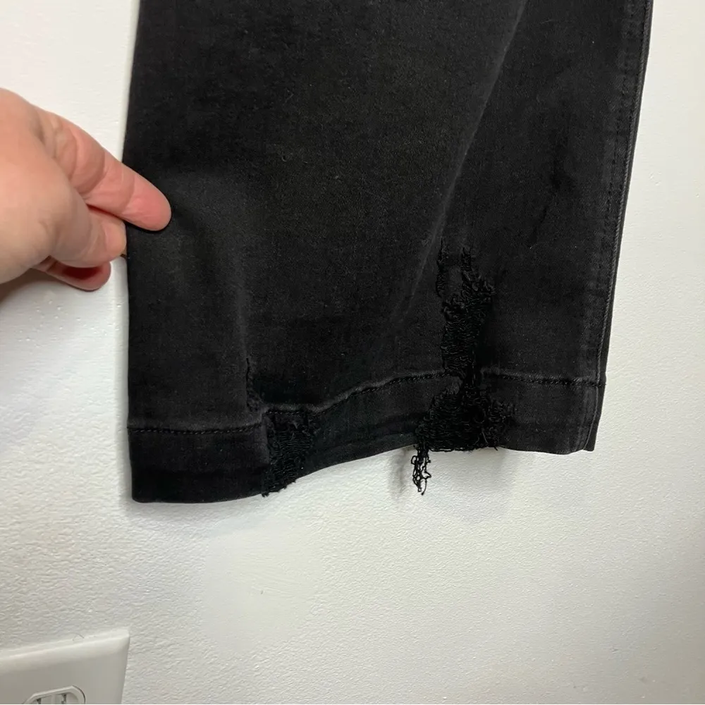 Judy‎ Blue flare Jeans distressed flare size 14W trendy  casual punk gothic - Image 13