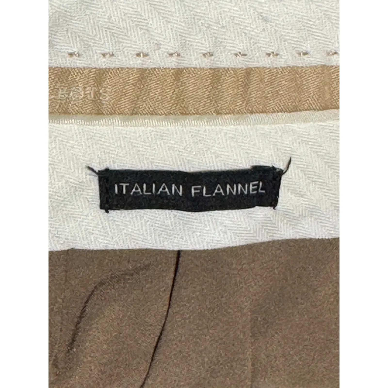 Talbots · Size 6L · Windsor · Italian Wool Flannel · Straight Leg · Balsom Tan - Image 4