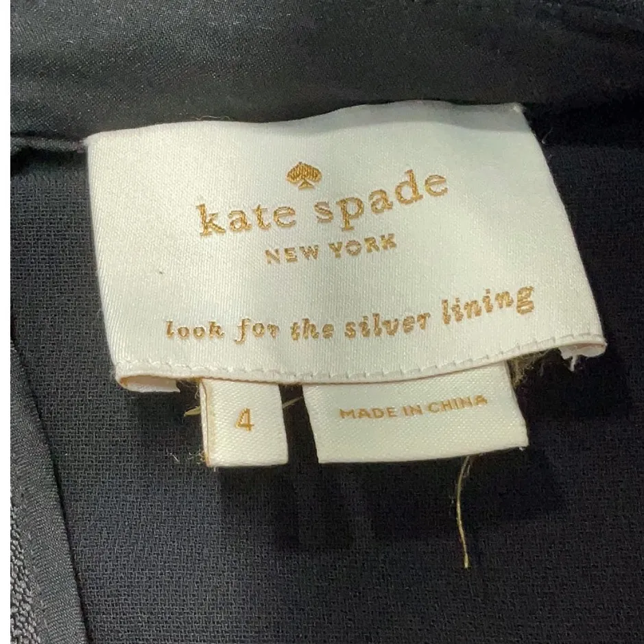 Kate Spade Black and Red Colorblock Long Sleeve Dress - Image 4